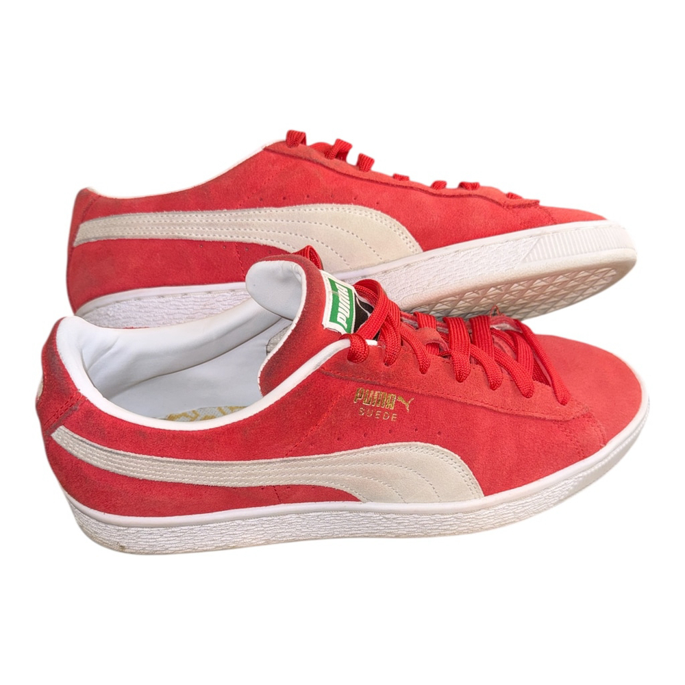 Puma Suede Classic Red/ White Size 10.5 - Picture 7 of 7